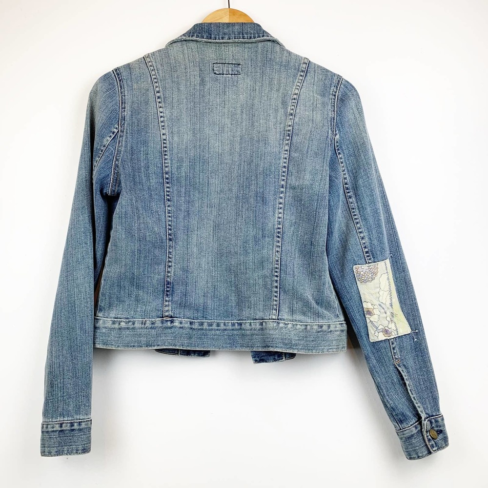 Current/ Elliott Patch Work Denim Jacket S - image 3